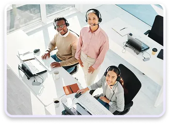 Colleagues working at office